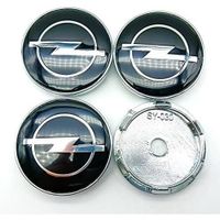 4 pièces Couverture Centrale de Moyeu pour Opel Astra H G J Insignia Mokka Zafira Corsa 60mm, Cache-moyeux Alliage Badge emblèm
