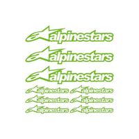 Kit stickers alpinestars Ref: SPON-017 Vert kawa
