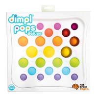 Tableau de 25 pops colorés Dimpl Pops Deluxe TOMY - Jouet sensoriel pour enfant de 3 ans et plus