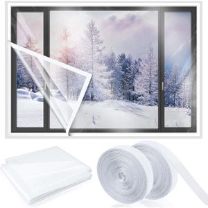 Film Isolant Bulles Pour Fenêtre - PVC épais 4mm - 80x100 Cm - Amovible Et Transparent - 1