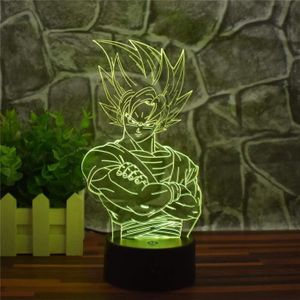 Lampe de Nuit de Dragon Ball Z Goku Super Saiyan 3 LED – Mon Enseigne  Lumineuse