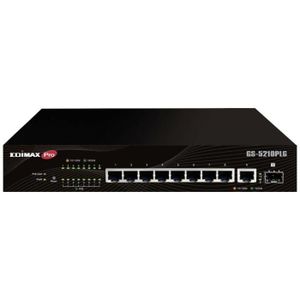 SWITCH - HUB ETHERNET  EDIMAX GS-5210PLG Switch réseau RJ45/SFP 8+2 ports 20 GBit/s fonction PoE