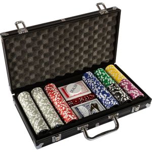 MALETTE POKER Coffret de Poker Ultime Black Edition - 300 jetons