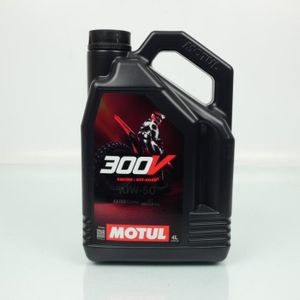 HUILE MOTEUR Bidon d'huile Motul 300V Off Road Racing 10W50 4T 