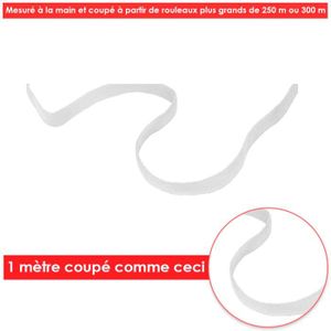 BOBINE DE RUBAN Corde Élastique Pour Couture Et Loisirs Créatifs - Fabrication De Gaines De Masque - 7 mm x 1 M - Trimming Shop