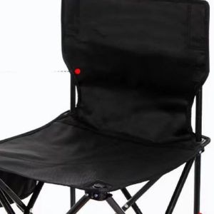 CHAISE DE CAMPING VGEBY chaise pliante d'extérieur VGEBY chaise de camping portable Chaise pliante de Camping, Noir 39x39x6 5cm/15.35x15.35x25.59in