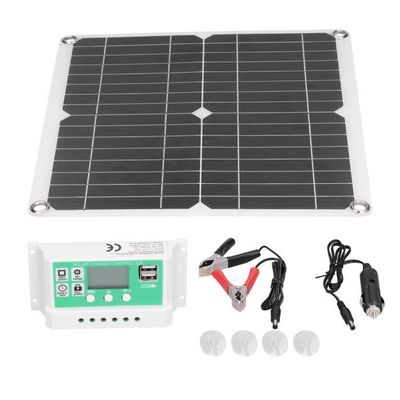 Uinfhyknd 15W Panneau Solaire 12-18V Cellule Solaire Panneau Solaire pour RV Voiture MP3 PAD Chargeur Batterie ExtéRieure A