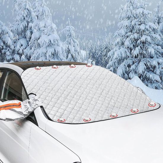 KEELYY Couverture Pare-Brise Voiture 150x100cm - Protection Anti Givre Neige Soleil Poussière