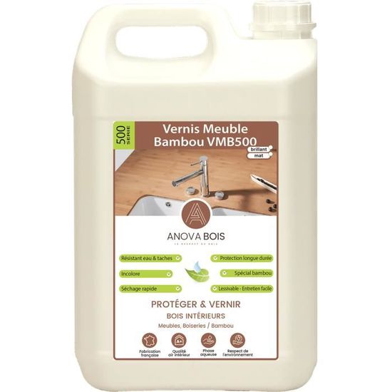 Vernis Meuble Bambou Vmb500 1l Brillant Entretien Meubles Plans De Travail En Bambou Achat Vente Peinture Vernis Vernis Meuble Bambou Vmb500 Cdiscount