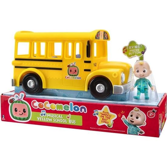 Jouet - CoComelon - Autobus scolaire avec son et figurine CMW0015 JJ - Jaune - Mixte - 24 mois - 2 ans