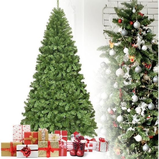 Sapin De Noël Demi-arbre Artificiel Vert - 150 Cm De Haut, 340 Pointes, Support Métal, Pour économiser De L'espace (contre Un Mur)