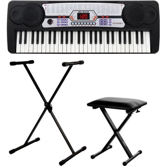 McGrey BK-4910BK Clavier Débutant 49 Touches Avec Casque Et Micro - Noir
