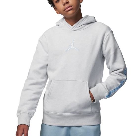 Sweat à Capuche Enfant Nike Jordan MJ Flight MVP Gris Manches