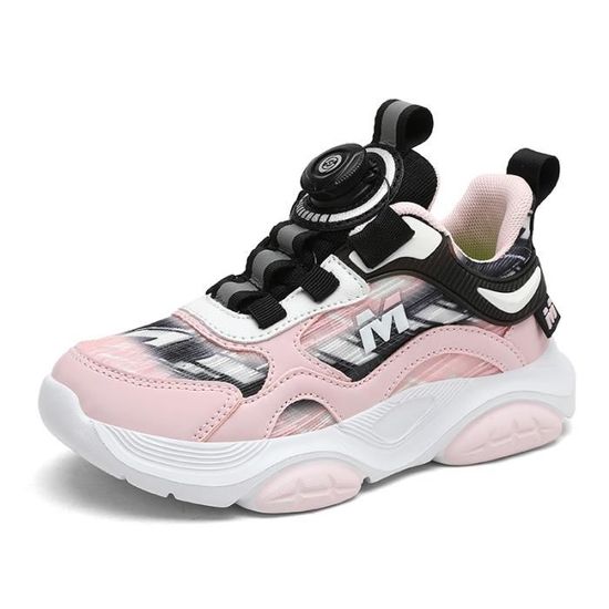 Chaussures Basket Pour Enfant Garçon/fille - Semelle Caoutchouc Antidérapante - Lacets, Design Mode - Taille 28 à 40 EU