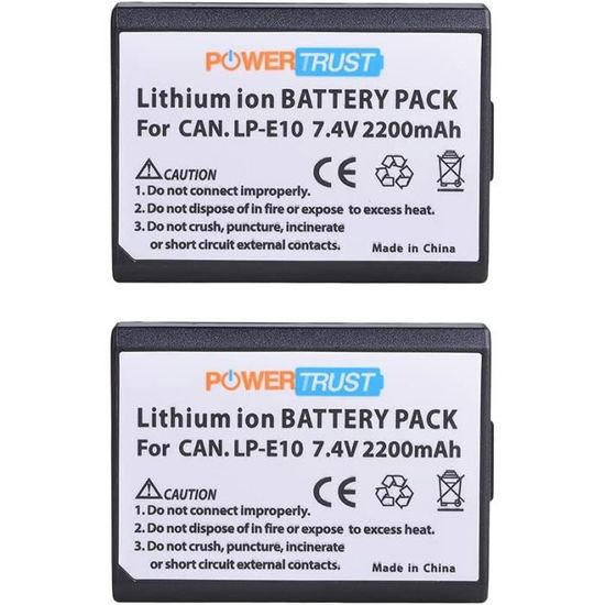 Batteria Canon LP-E10 Per EOS 1100D, 1200D E 1300D – Ricambio Originale Per Reflex Entry-level