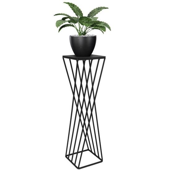 Décoration Murale Arbre Enfant Sur Prairie - Support Métal Noir Avec Base Bambou, 21,5 Cm De Haut