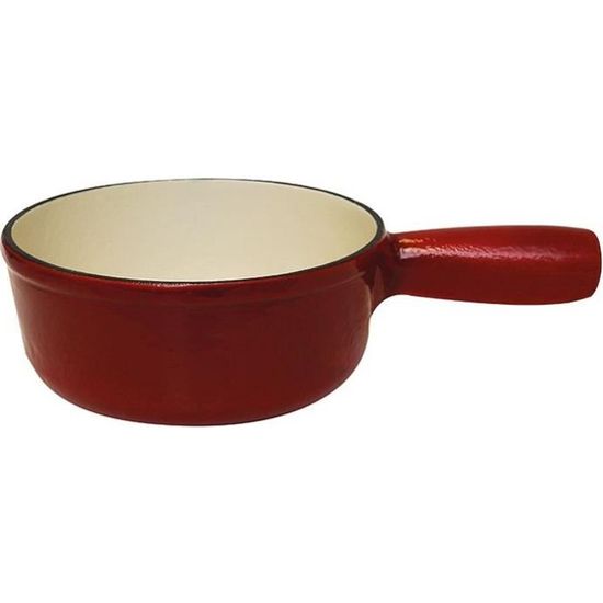 Caquelon fondue D : 17cm - rouge