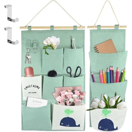 Organiseur à 6 étagères Au-dessus De La Porte, Organisateur Suspendu à La Porte, Organisateur De