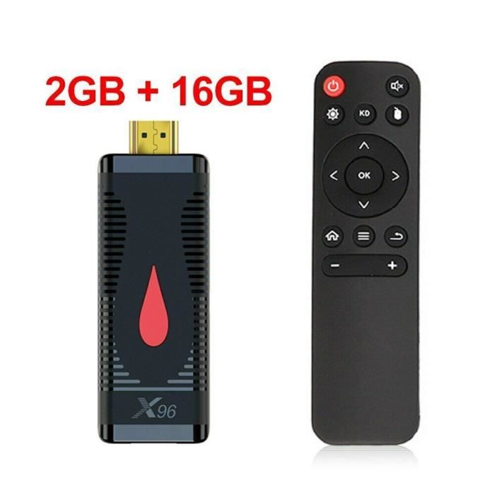 X96 S400 TV Stick, Boîte TV Allwinner H313 Quad Core 4K Android 10.0, 2 Go de RAM 16 Go ROM