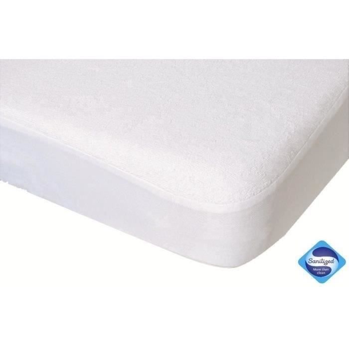 DOMIVA Alèse - 100% Coton - Traité Sanitized - Blanc - 70 x 140 cm