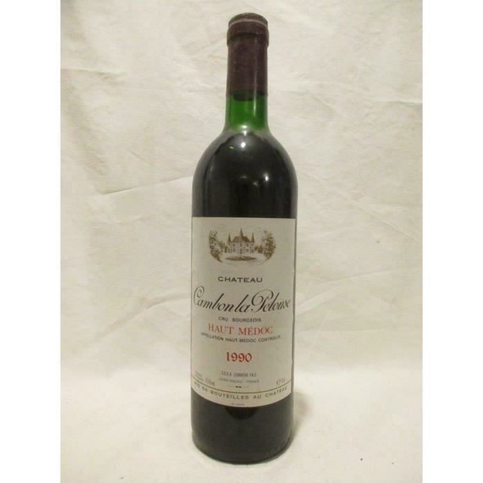 haut-médoc château cambon la pelouse cru bourgeois rouge 1990 - bordeaux france