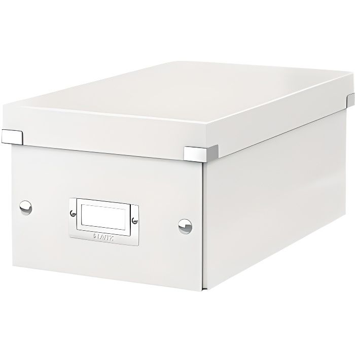 LEITZ Boîte Rangement Click&Store DVD BEBOP Blanc