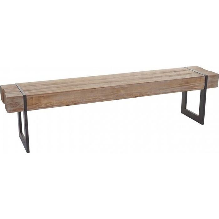 Banc Salle a Manger HWC-A15, Sapin Massif Rustique 180cm