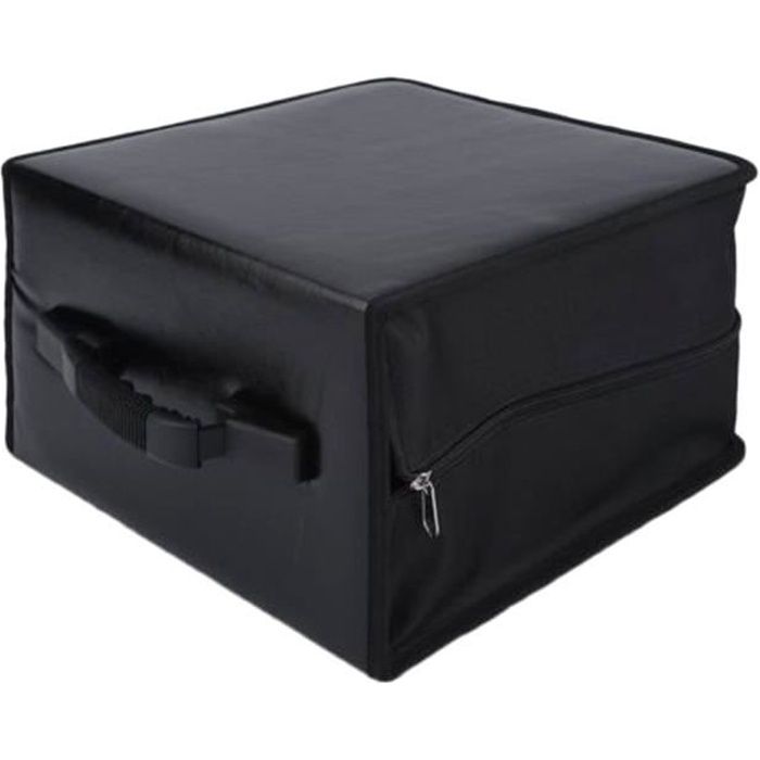 520 disques portable CD DVD porte-portefeuille sac étui album organisateur boîte de rangement multimédia (noir)