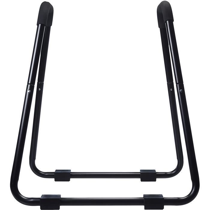 AmazonBasics Barre à dips pour entraînement de fitness - 87 x 82,5 x 97,5 cm, Noir