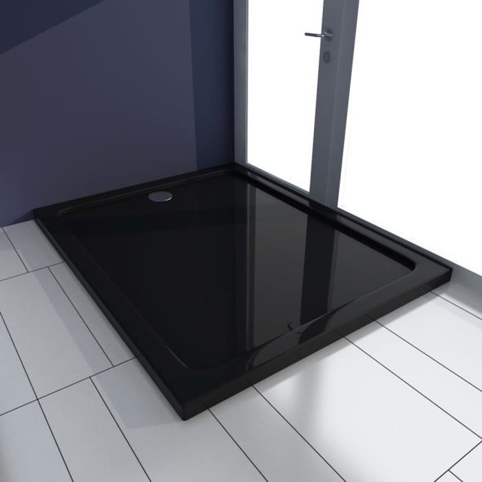 Magnifique Economique Receveur de douche Bac de douche - ABS Noir 80x100 cm