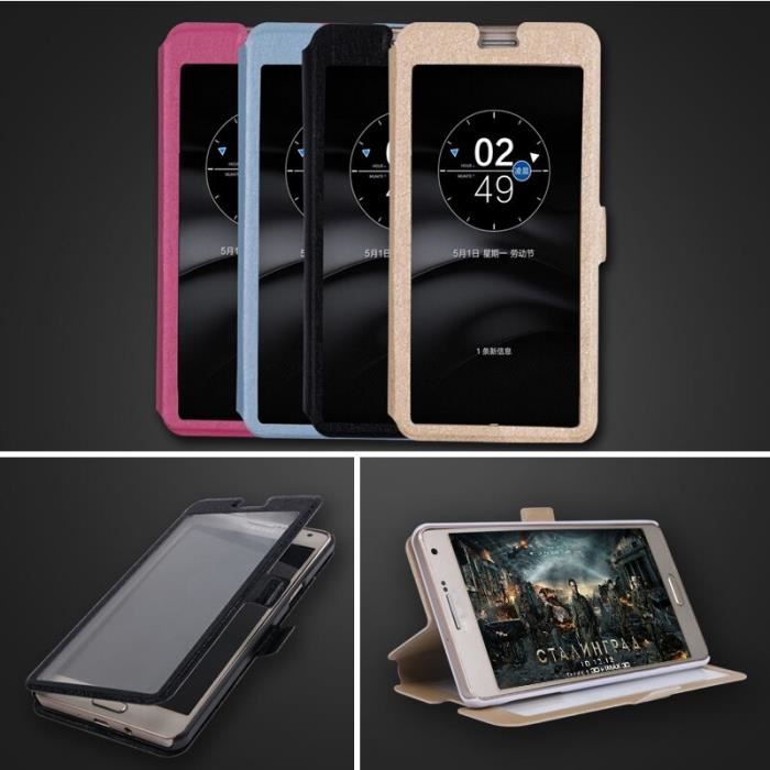 Avec fenêtre de visualisation étui pour Asus Zenfone Max Plus M1 ZB570TL X018D Selfie étui 5.5 étuis de téléph TK33314
