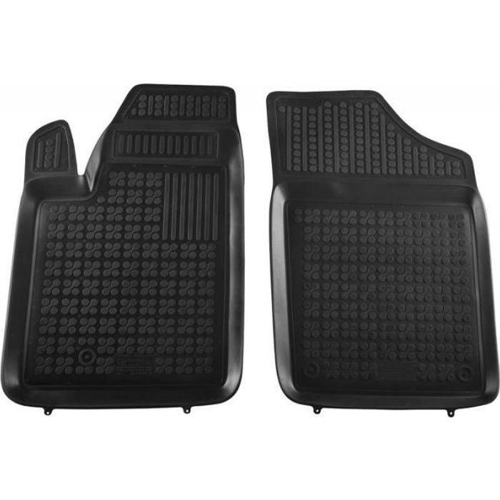 Tapis de sol Caoutchouc Noir pour CITROEN Berlingo II PEUGEOT Partner II 08-18