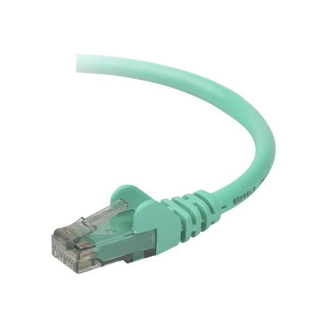 BELKIN Câble RJ45 Lisse UTP - Jaune - CAT5 - Mâle/Mâle - 50 cm