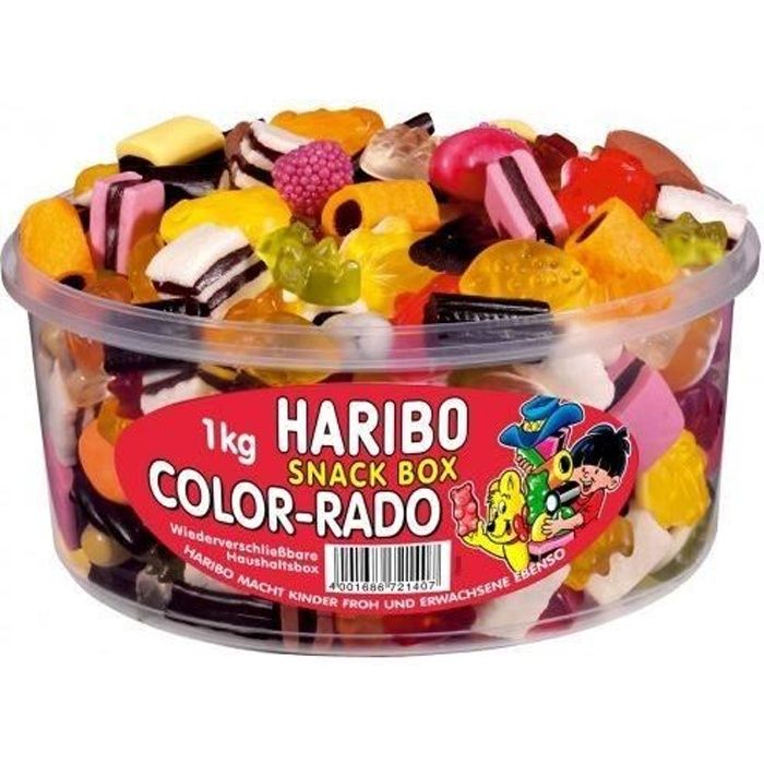 Haribo Color-Rado fruit gommes réglisse 1 kg