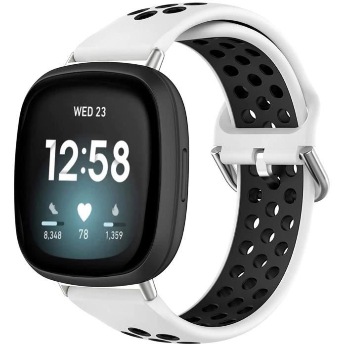 Bracelet Fitbit Versa 3 / Fitbit Sense en silicone Blanc iMOSHION®