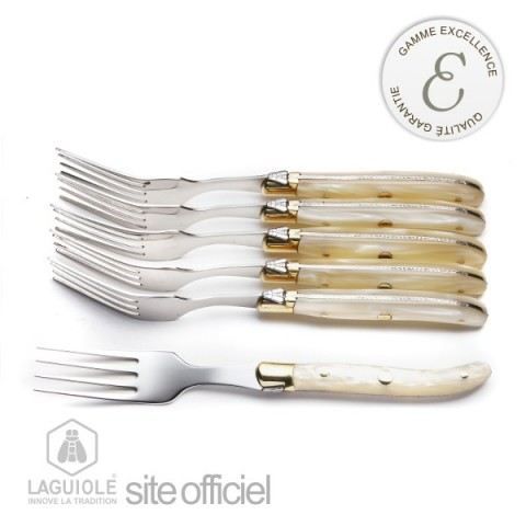 Coffret Excellence 6 fourchettes à gateau Nacri…