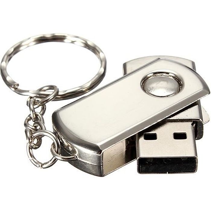 64Go 64GB Clé USB 2.0 Mémoire Flash Drive Métal Lecteur Rotative PC