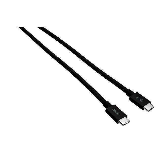 TRUST Câble USB 3.1 USB-C To C 5 Gbps PD 2.0 1M - Noir
