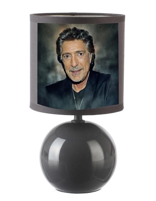 Lampe De Chevet Moderne Grise Frederic Francois – Bouton-poussoir