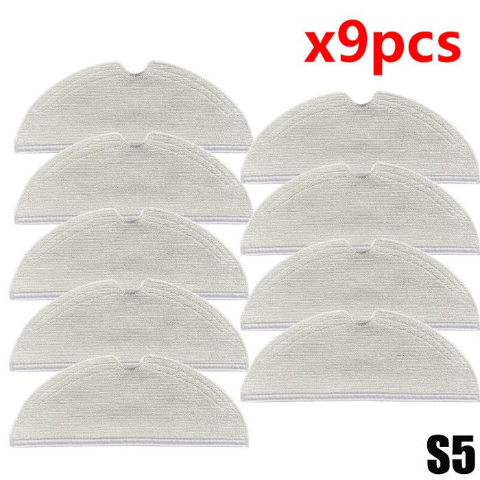 Tampon Vadrouille Xiaomi Roborock S5/S6/S5 Max/Q7 Max - Microfibre Lavable - Lot De 2
