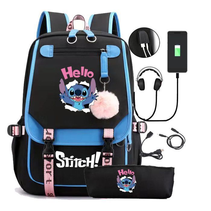 Sac à dos pièces pour garçon, fille avec sac à lunch et trousse