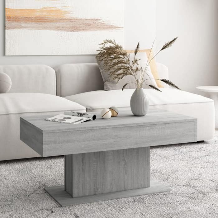 Table basse Table de salon VIDAXL Sonoma gris 96x50x45 cm Bois dingénierie T494