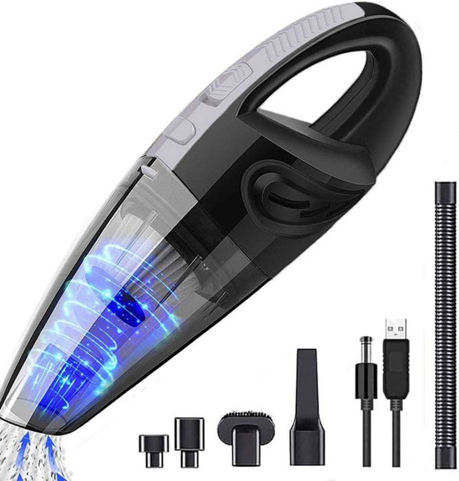 Aspirateur à Main sans Fil Puissant Portable 120W 3600mAh avec Fonction