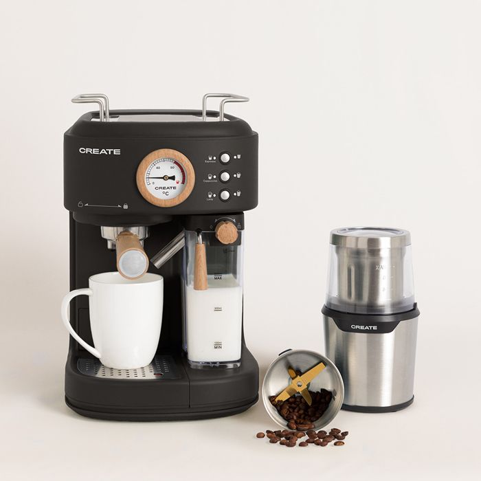 Pack Machine à Expresso - Create - THERA RETRO PRO - 20 Bars - Moulin MILL PRO - Create