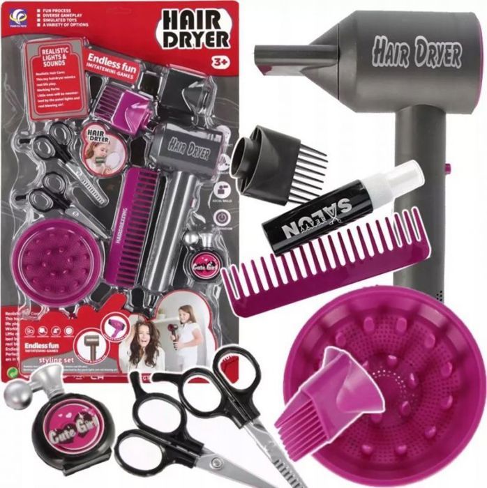 Set de coiffure - Mega creative - YF820A-2 - Dimensions 30X49X7 cm - Pour enfants à partir de 3 ans - Mixte