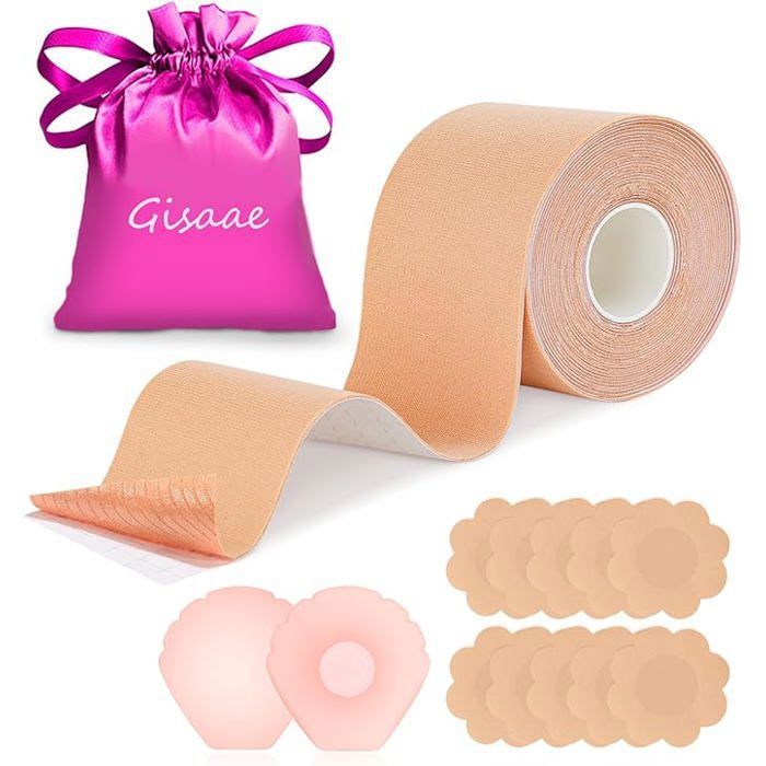 Coussinets Push-up Autocollants Double Face - Soutien-Gorge Invisible Sans Bretelles Réutilisable En Silicone