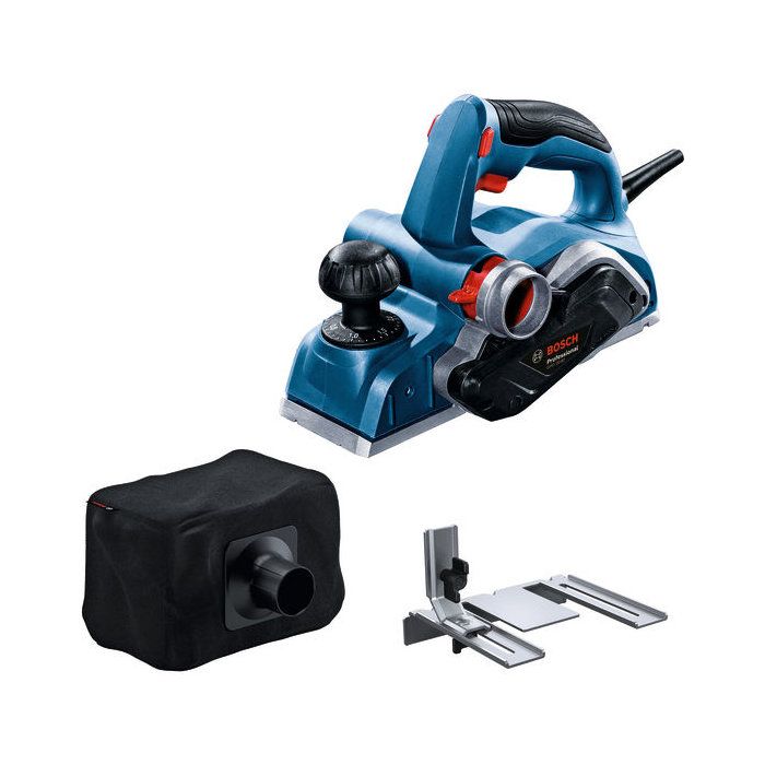 Rabot GHO 20 82 Professional Avec Butée parallèle Clé de montage Sac à poussière BOSCH 06015A9100 - vue 2
