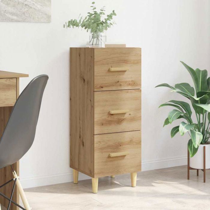 Buffet - bahut - enfilade Vidaxl Buffet chêne artisanal 345 x 34 x 90 cm Bois dingénierie