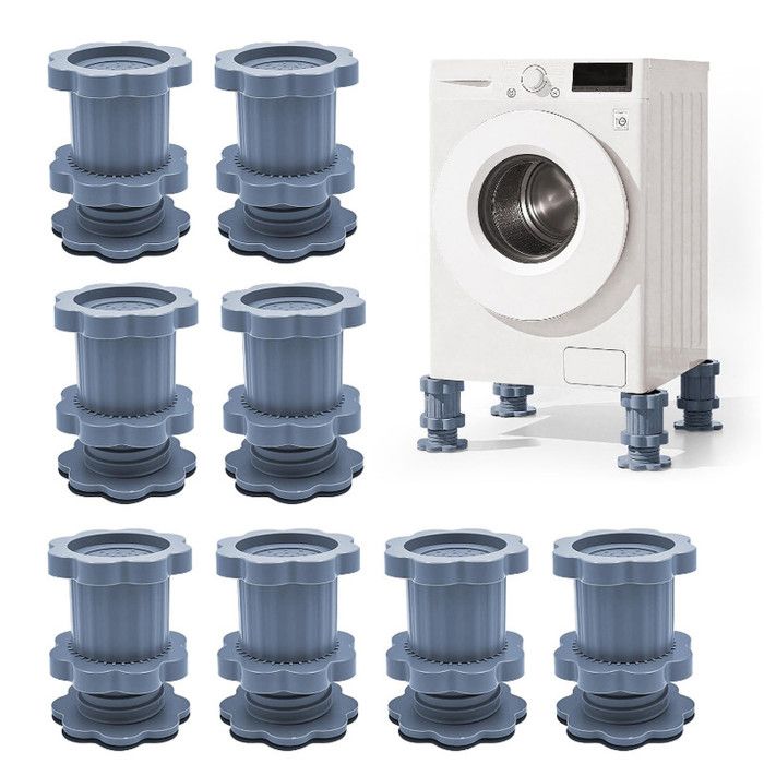 4 Pièces Pied Machine a Laver Réglables, Hauteur Réglable de 10 à 4 Pièces Pied Machine a Laver Réglables, Hauteur Réglable de 10 à