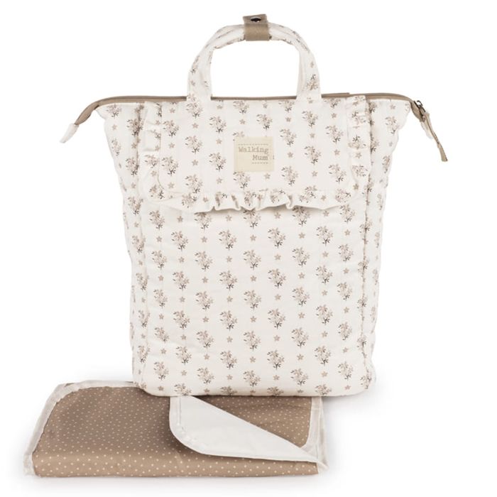 Walking Mum Sac à dos langer Botton Beige - 26 x 36 cm Walking Mum Sac à dos langer Botton Beige - 26 x 36 cm